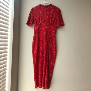 ASOS Empire Waist Red Dress
